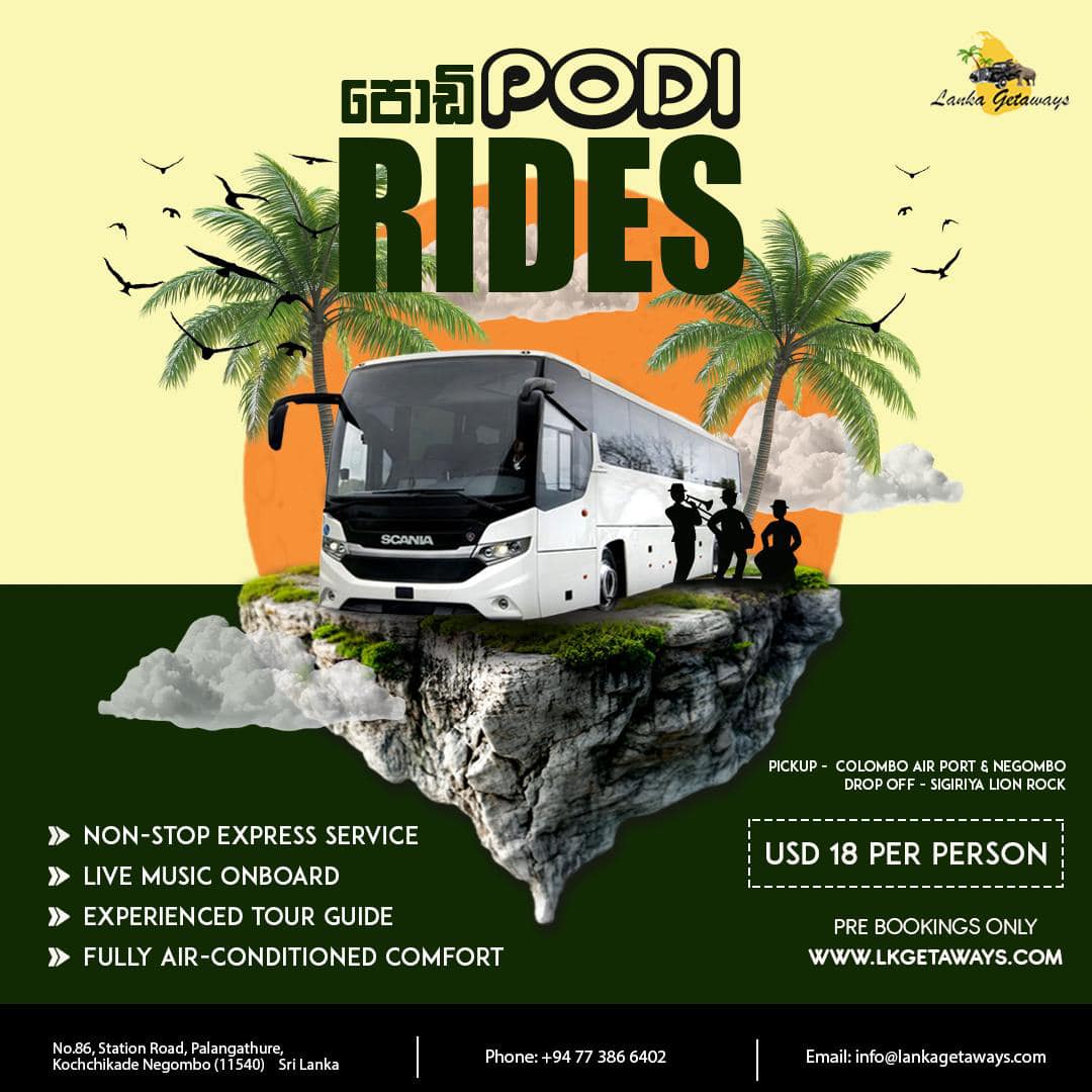 Podi Rides - A Sharing Bus Service For The First Time in Sri Lanka