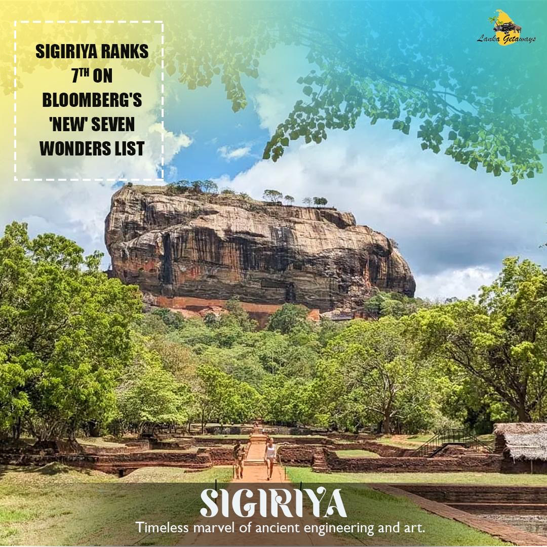 Sigiriya Ranked 7th on Bloomberg's List of Best Travel Destinations